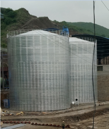 昌都粮食钢板仓的安装全过程不用热焊接